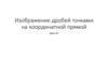Изображение дробей точками на координатной прямой