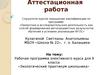 Аттестационная работа. Рабочая программа элективного курса для 9 класса «Экологический практикум школьника»