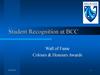 Student recognition at BCC