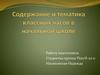 Содержание и тематика классных часов в начальной школе