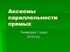 Аксиомы параллельности прямых