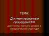 Документированные процедуры СМК. Документы третьего уровня в иерархической структуре