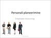 Personali planeerimine. Employee resourcing