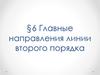 Главные направления линии второго порядка
