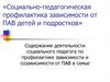 Социально-педагогическая профилактика зависимости от ПАВ детей и подростков
