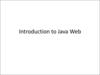 Introduction to Java Web