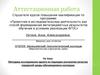 Аттестационная работа. Методика исследования одного из подходов улучшения качества городской среды обучающимися колледжа