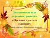 Дидактическая игра по речевому развитию «Осенние чудеса в лукошке» для детей старшего дошкольного возраста