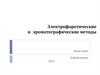 Электрофоретические и хроматографические методы