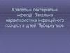 Крапельні бактеріальні інфекції. Загальна характеристика інфекційного процесу в дітей. Туберкульоз