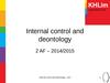 Internal control and deontology - intro