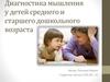 Диагностика мышления у детей среднего и старшего дошкольного возраста