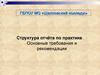 ГБПОУ МО «Щелковский колледж». Структура отчёта по практике. Основные требования и рекомендации