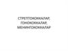 Стрептококкалар, гонококкалар, менингококкалар