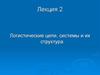Логистические цепи, системы и их структура
