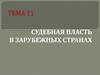 Судебная власть в зарубежных странах