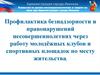Профилактика безнадзорности и правонарушений несовершеннолетних через работу клубов и спортивных площадок по месту жительства