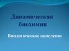 Динамическая биохимия. Биологическое окисление. (Лекция 8)