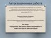 Аттестационная работа. Программа научного общества учащихся «Экология и биология»
