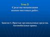 Простые грузоподъемные средства. Автомобильные краны