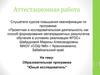 Аттестационная  работа. Образовательная программа "Юный исследователь"