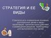 Стратегия и ее виды