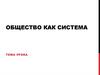Общество как система