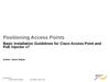 Introductions to positioning access points