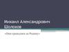 Михаил Александрович Шолохов. Роман «Они сражались за Родину»