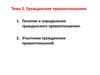Гражданские правоотношения