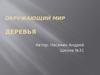 Окружающий мир. Деревья