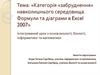 Категорія «забруднення» навколишнього середовища. Формули та діаграми в Excel 2007