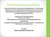 Аттестационная работа. Школа креативного мышления
