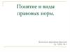 Понятие и виды правовых норм