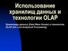 Использование хранилищ данных и технологии OLAP