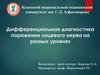 Дифференциальная диагностика поражении лицевого нерва на разных уровнях