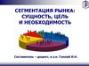 Сегментация рынка: сущность, цель и необходимость