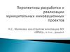 Перспективы разработки и реализации муниципальных инновационных проектов
