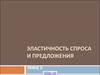 Эластичность спроса и предложения