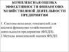 Комплексная оценка эффективности финансовохозяйственной деятельности предприятия