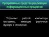 Программные средства реализации информационных процессов