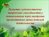Развитие художественнотворческих способностей у дошкольников через внедрение продуктивных видов детской деятельности