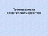 Термодинамика биологических процессов