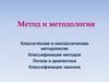 Метод и методология. Классическая и неклассическая методология. Классификация методов. Логика и диалектика
