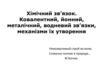 Хімічний зв’язок. Ковалентний, йонний, металічний, водневий зв’язки, механізми їх утворення