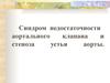 Синдром недостаточности аортального клапана и стеноза устья аорты