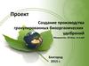 Проект. Создание производства гранулированных биоорганических удобрений