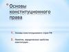 Основы конституционного права