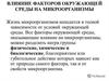 Влияние факторов окружающей среды на микроорганизмы