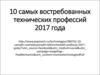 10 самых востребованных технических профессий 2017 года